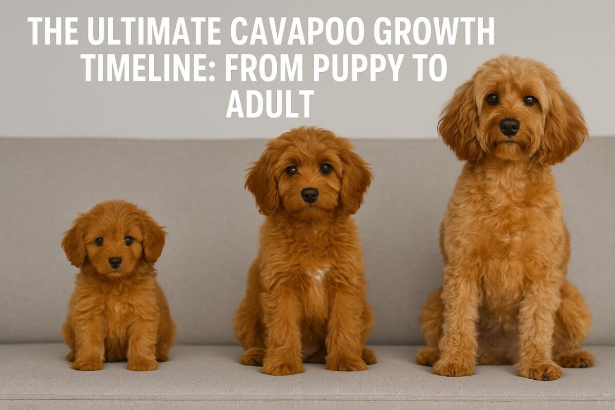 cavapoo growth timeline: cavapoo puppy at 8 weeks old