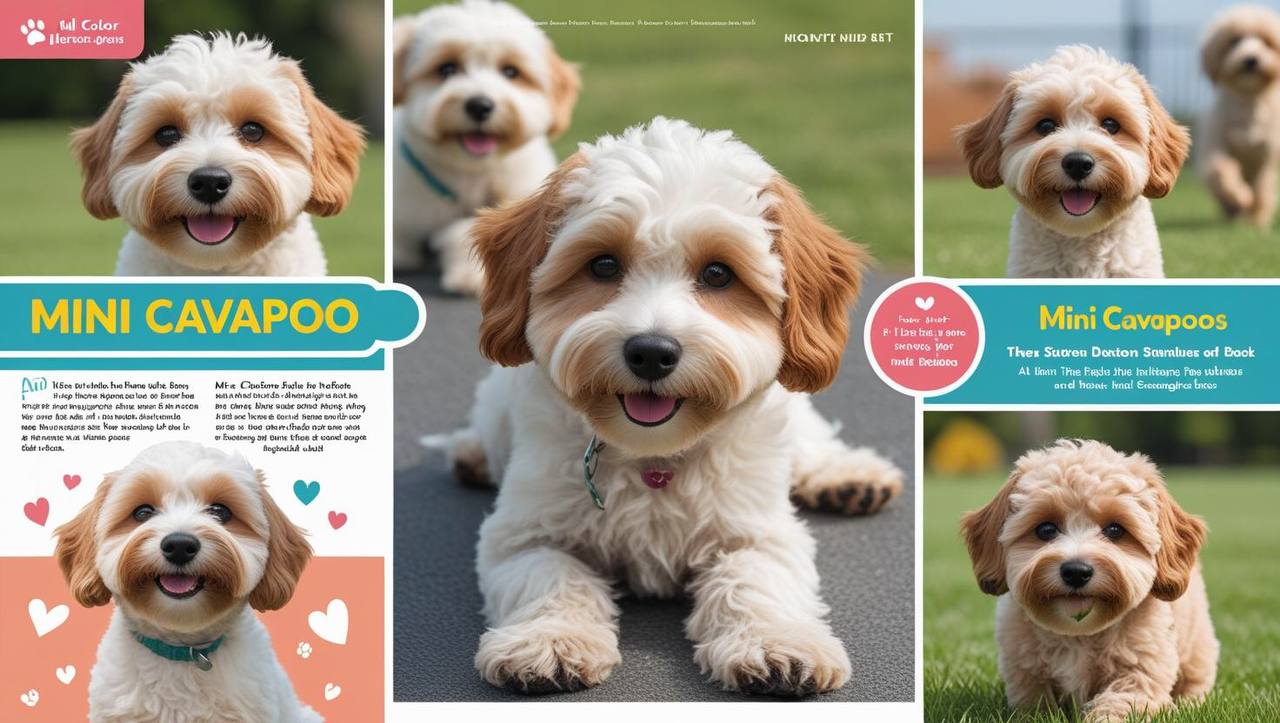 Mini Cavapoo puppy sitting on grass 2025