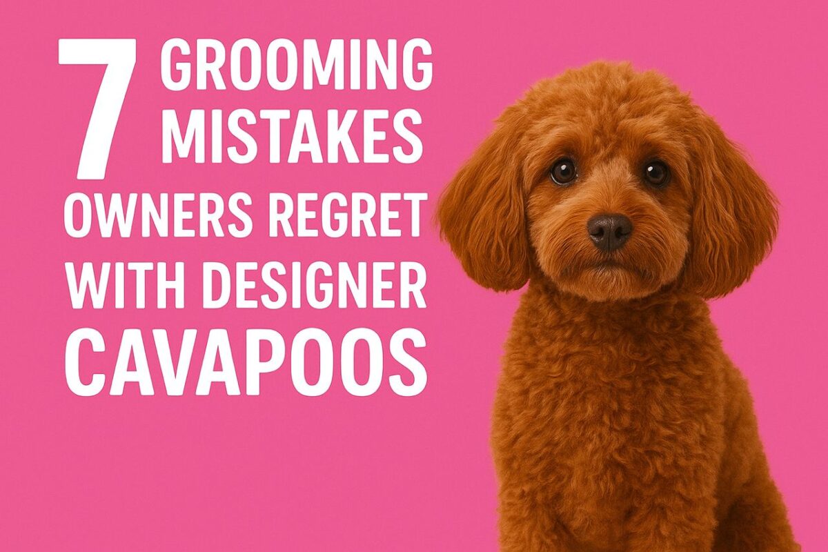 Grooming Designer Cavapoos: daily brushing prevents Cavapoo coat care errors and tangles